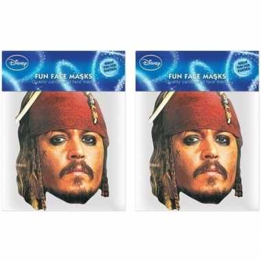 2x jack sparrow maskers